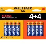 Pilas Kodak Max AA LR6 (pack 8 unidades)
