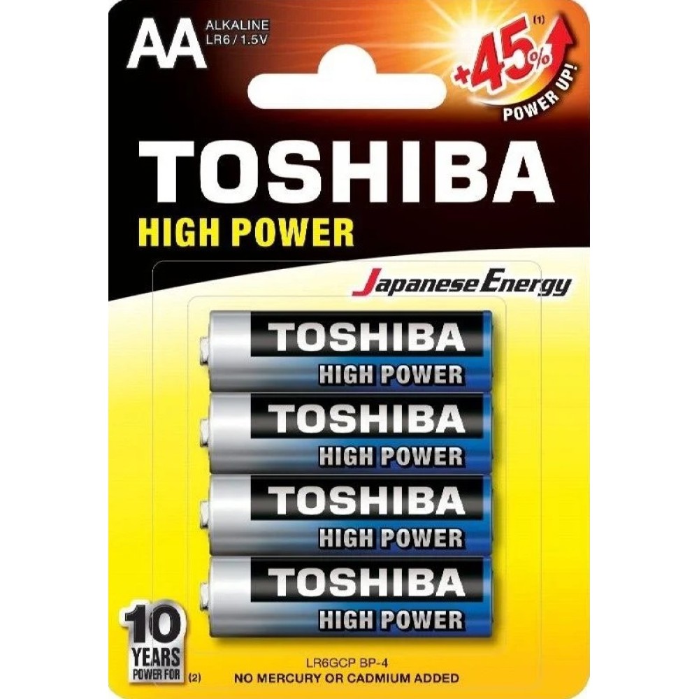 Pilas Toshiba AAA LR6 (pack 4 unidades)