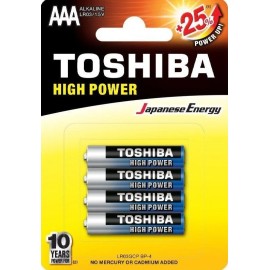 Pilas Toshiba AAA LR3 (pack 4 unidades)
