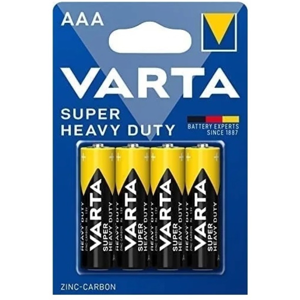Pilas Varta Heavy AAA LR3 (pack 4 unidades)