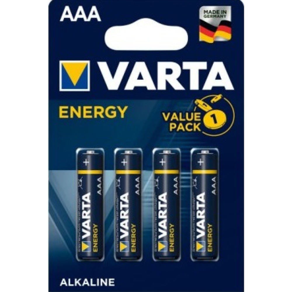 Pilas Varta Energy AAA LR3 (pack 4 unidades)