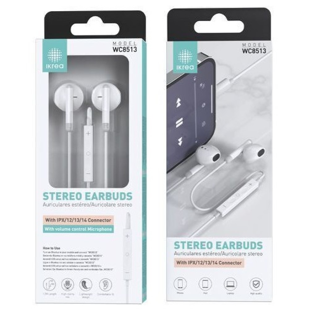 Auriculares WC8513 Stereo Cable Iphone Auriculares WC8513 Stereo Cable Iphone