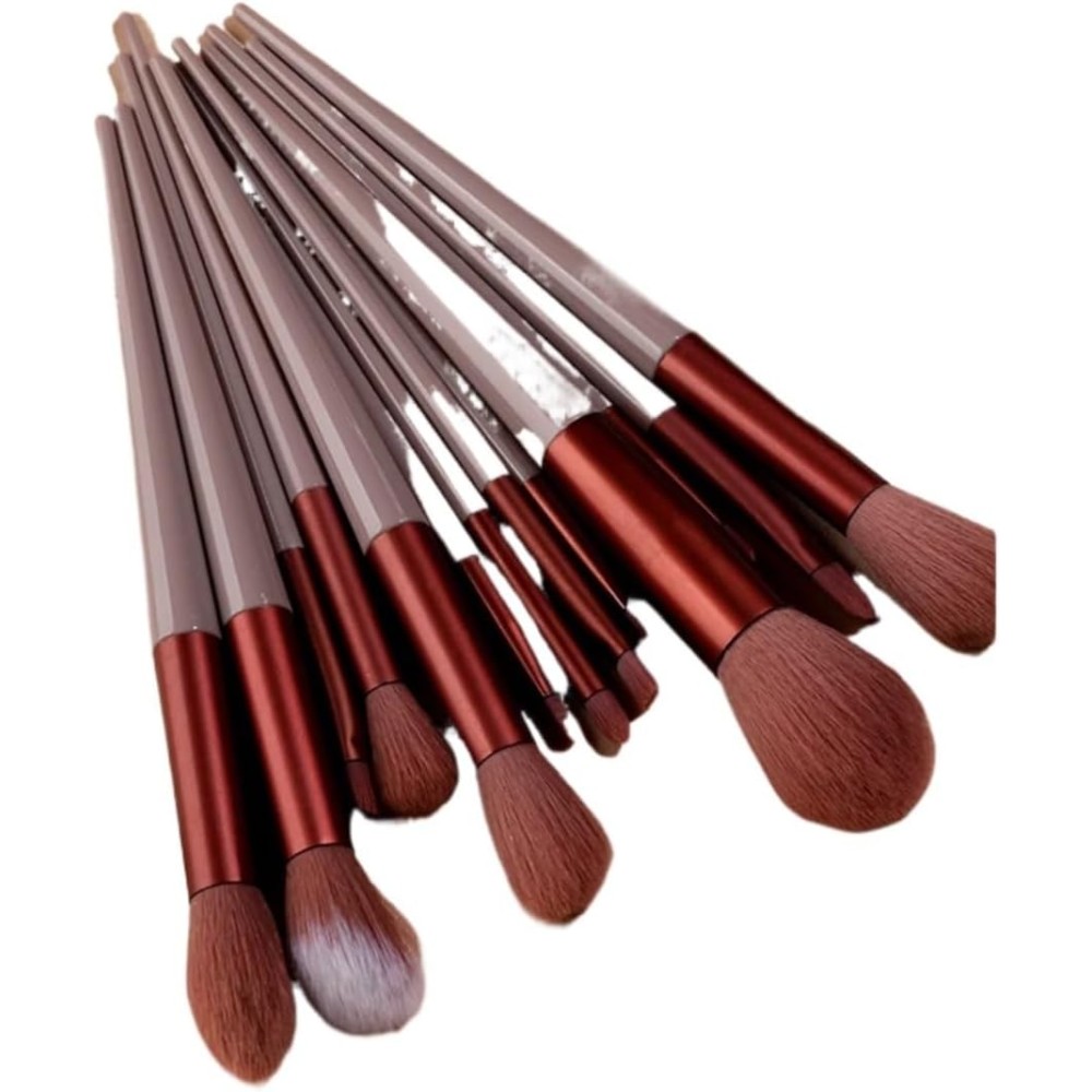 Brochas maquillaje Pack 13uds Funda Tela Modelo DoRysk02 