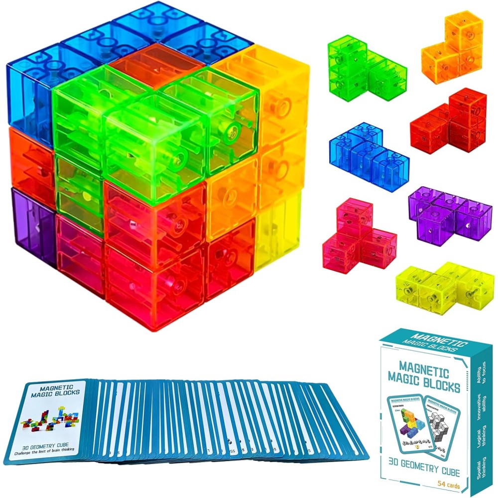 Puzzle Cubo 3D + Cartas Mod-730A 