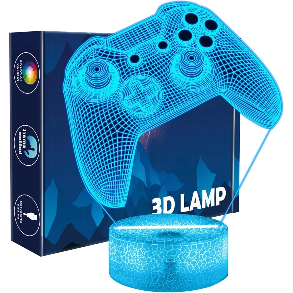 Lampara Nocturna 3D Gamepad DAXIAO (2 diseños)