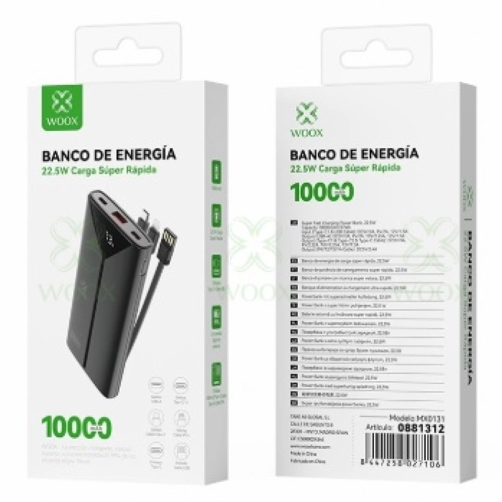 Power Bank WOOX MX0131 10000mah