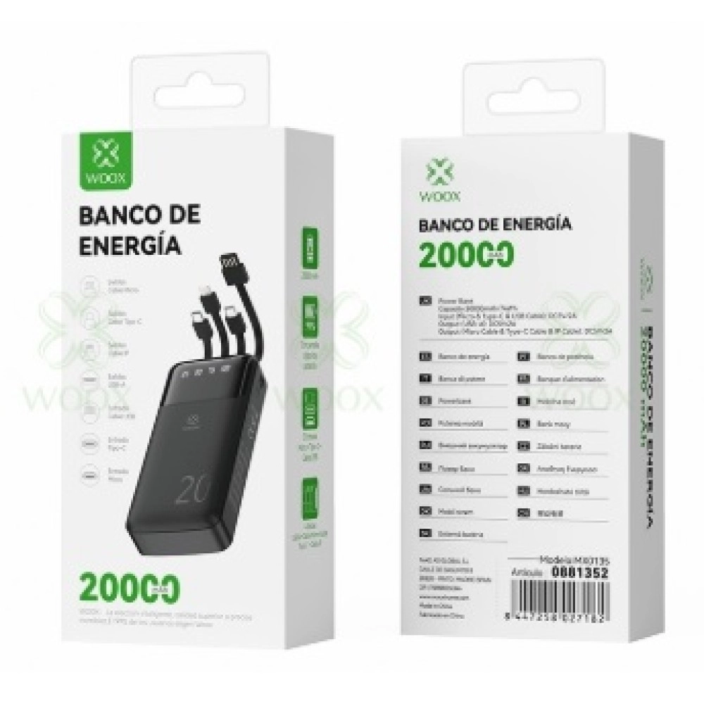 Power Bank WOOX MX0135 20000mah