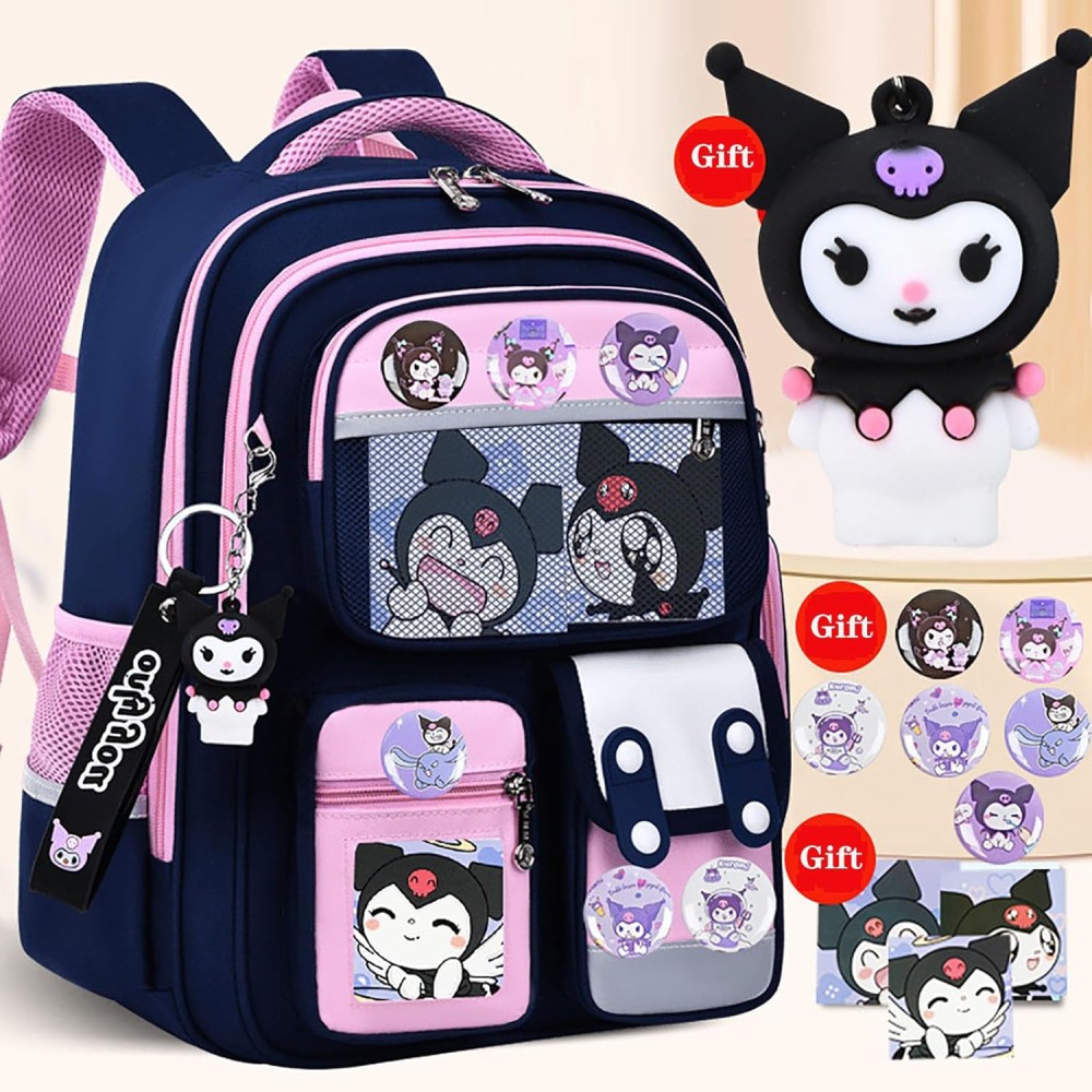 Mochila KUROMI Mod423220cm con reloj Mochila KUROMI Mod423220cm con reloj