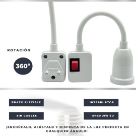 Portabombilla SIMBA-ROMEO PL-PE27 