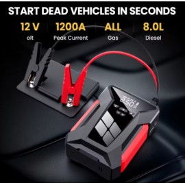 Arrancador Baterias + Compresor aire Jump-Starter 39.800mah 5v