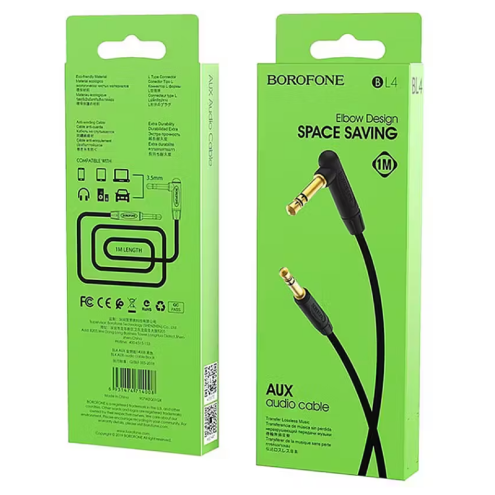 Cable Audio Aux Borofone BL4 1m 3,5mm