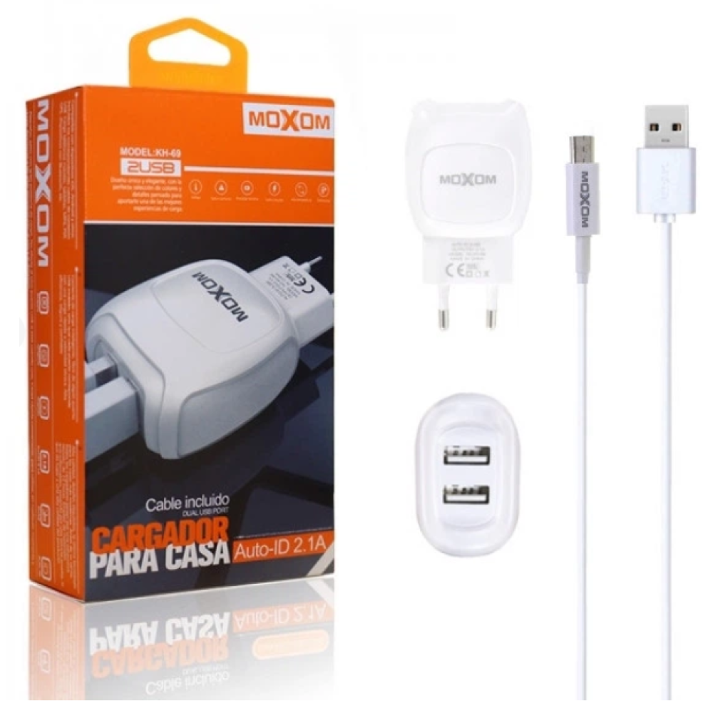 Cargador Rapido MICRO-USB Moxom Kh-69 20w