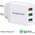 Cargador Rapido DeepDream USB 3.0 30W 3xUSB