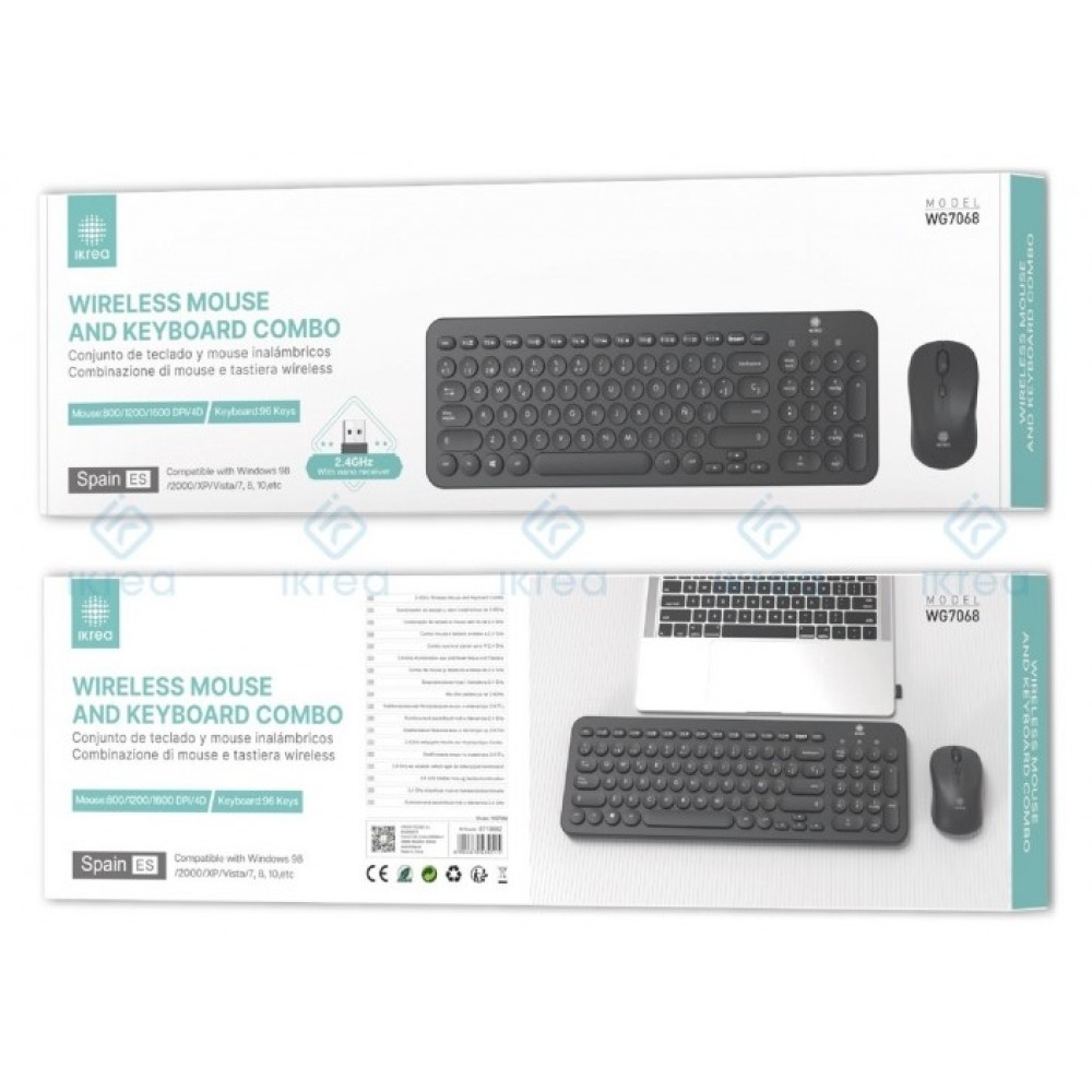 Teclado + Raton Ikrea WG7068 